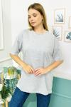 155256 Oversize Baskisiz Duz Tshirt
